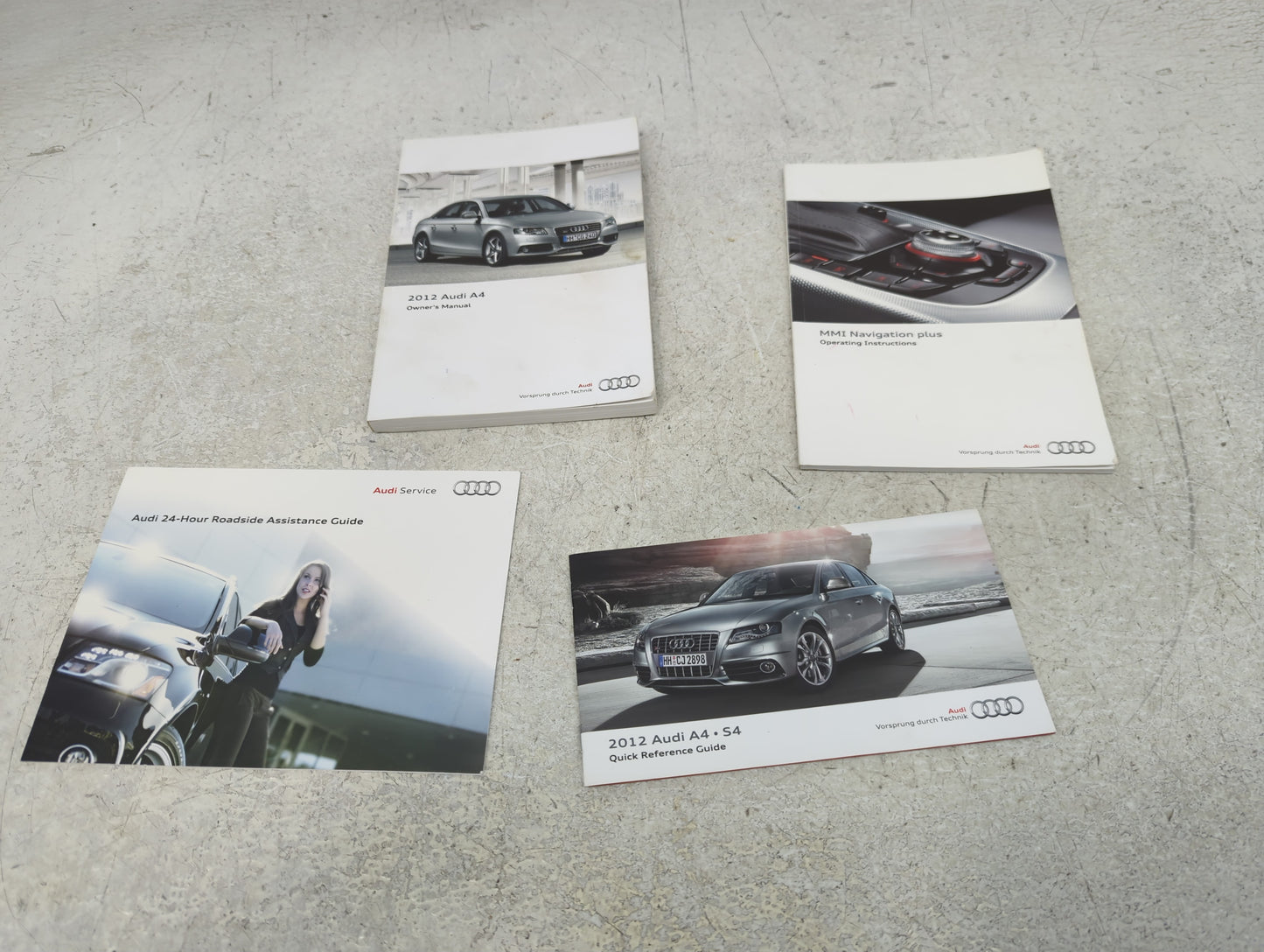 2012 Audi A4 Owners Manual Book Guide P/N:122.561.8K2.23 OEM Used Auto Parts - Oemusedautoparts1.com