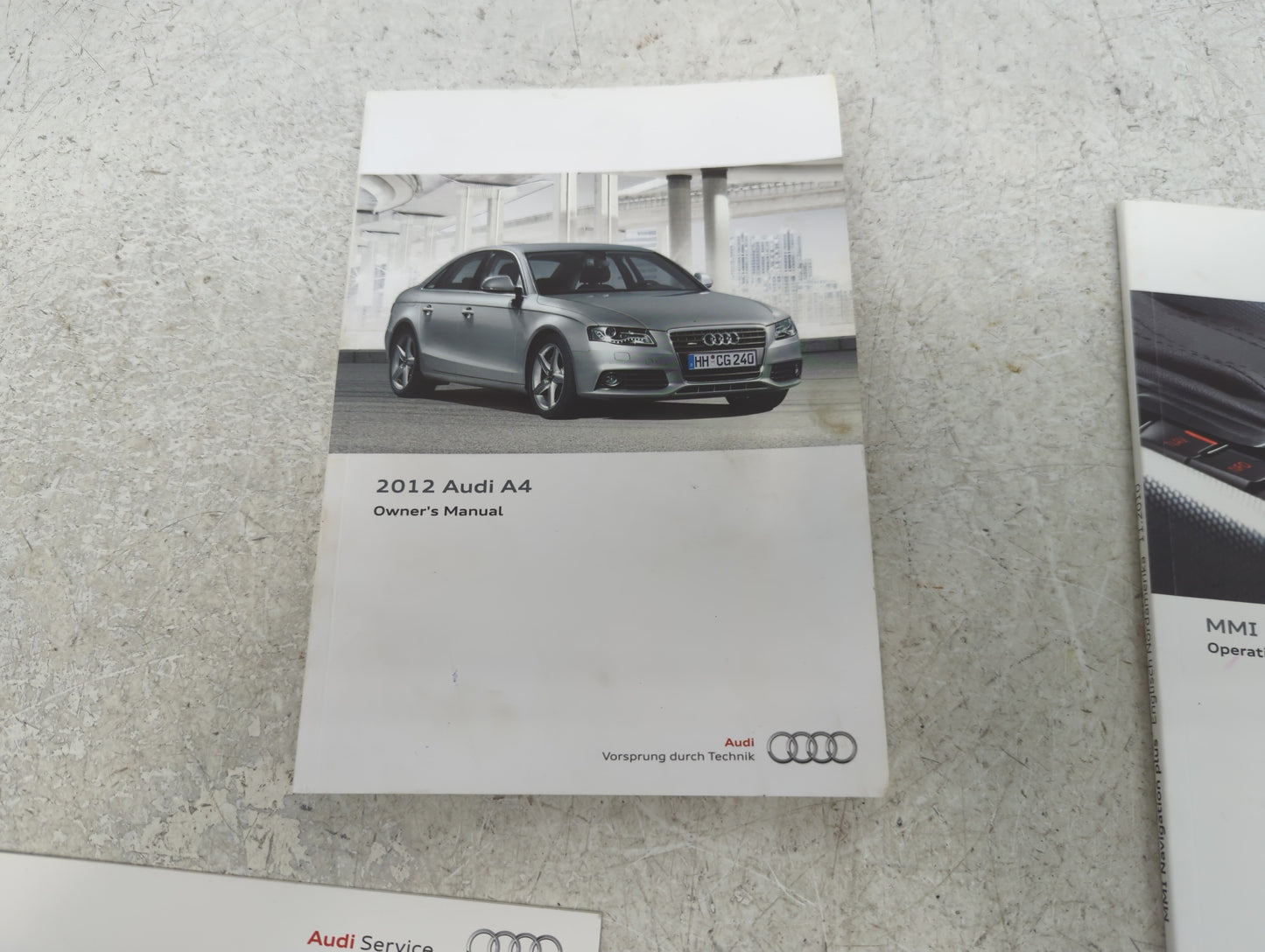 2012 Audi A4 Owners Manual Book Guide P/N:122.561.8K2.23 OEM Used Auto Parts - Oemusedautoparts1.com