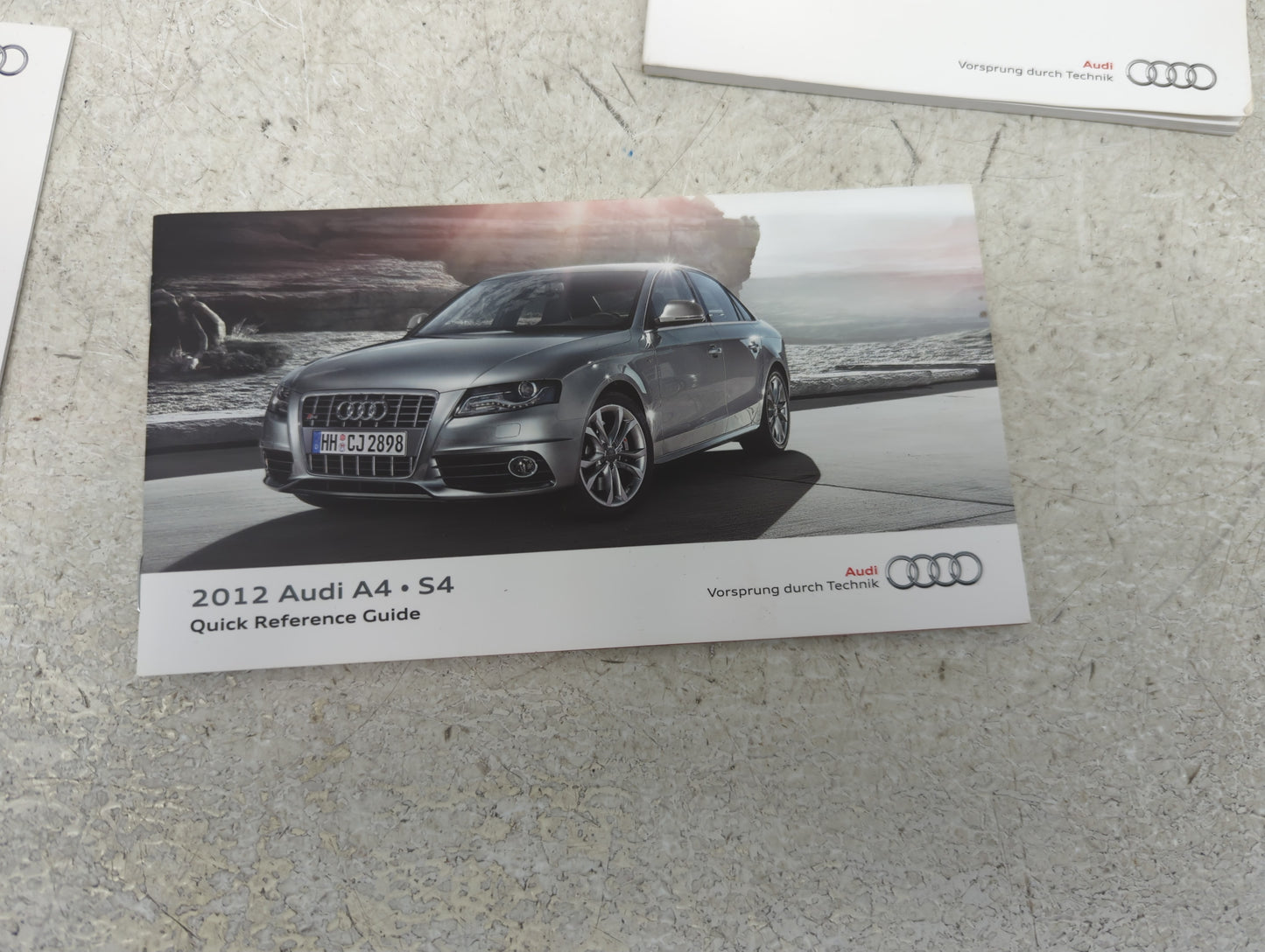 2012 Audi A4 Owners Manual Book Guide P/N:122.561.8K2.23 OEM Used Auto Parts - Oemusedautoparts1.com