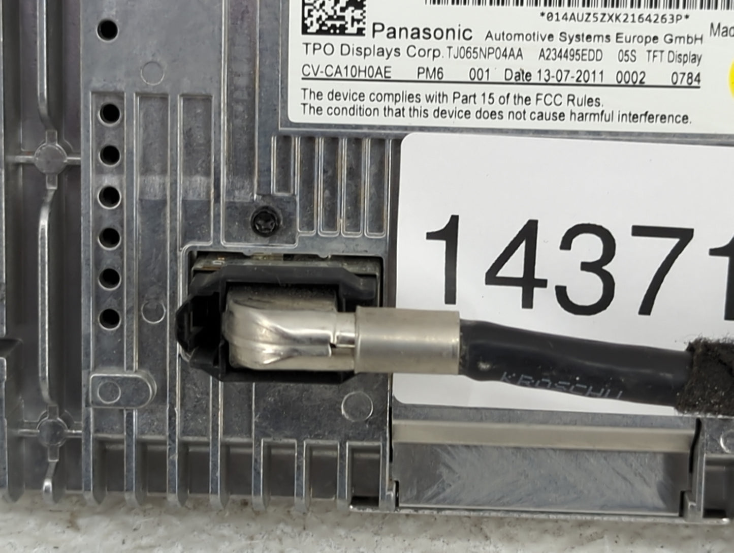 2013-2016 Audi A4 Information Display Screen - Oemusedautoparts1.com
