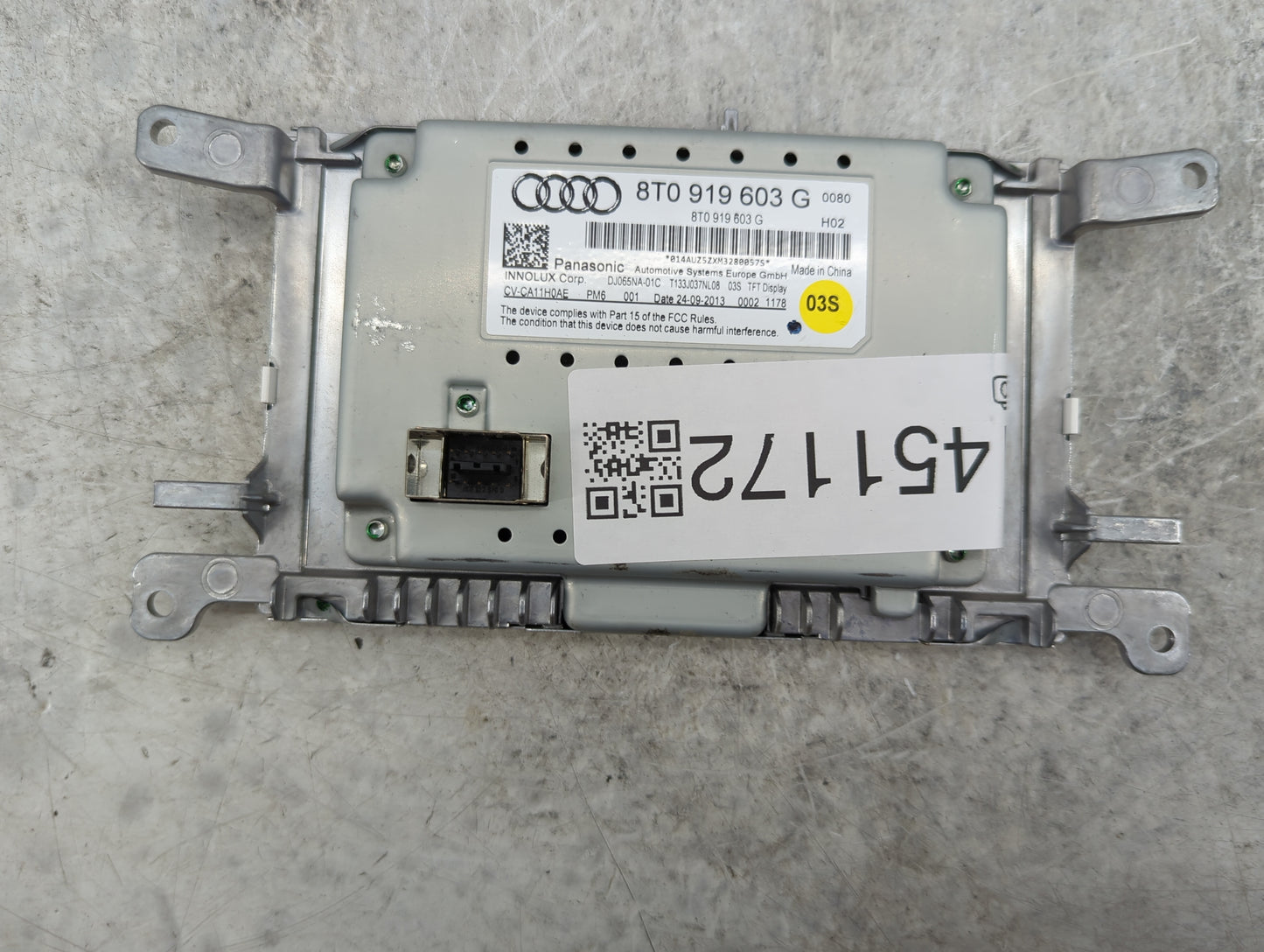 2009-2016 Audi A4 Information Display Screen - Oemusedautoparts1.com