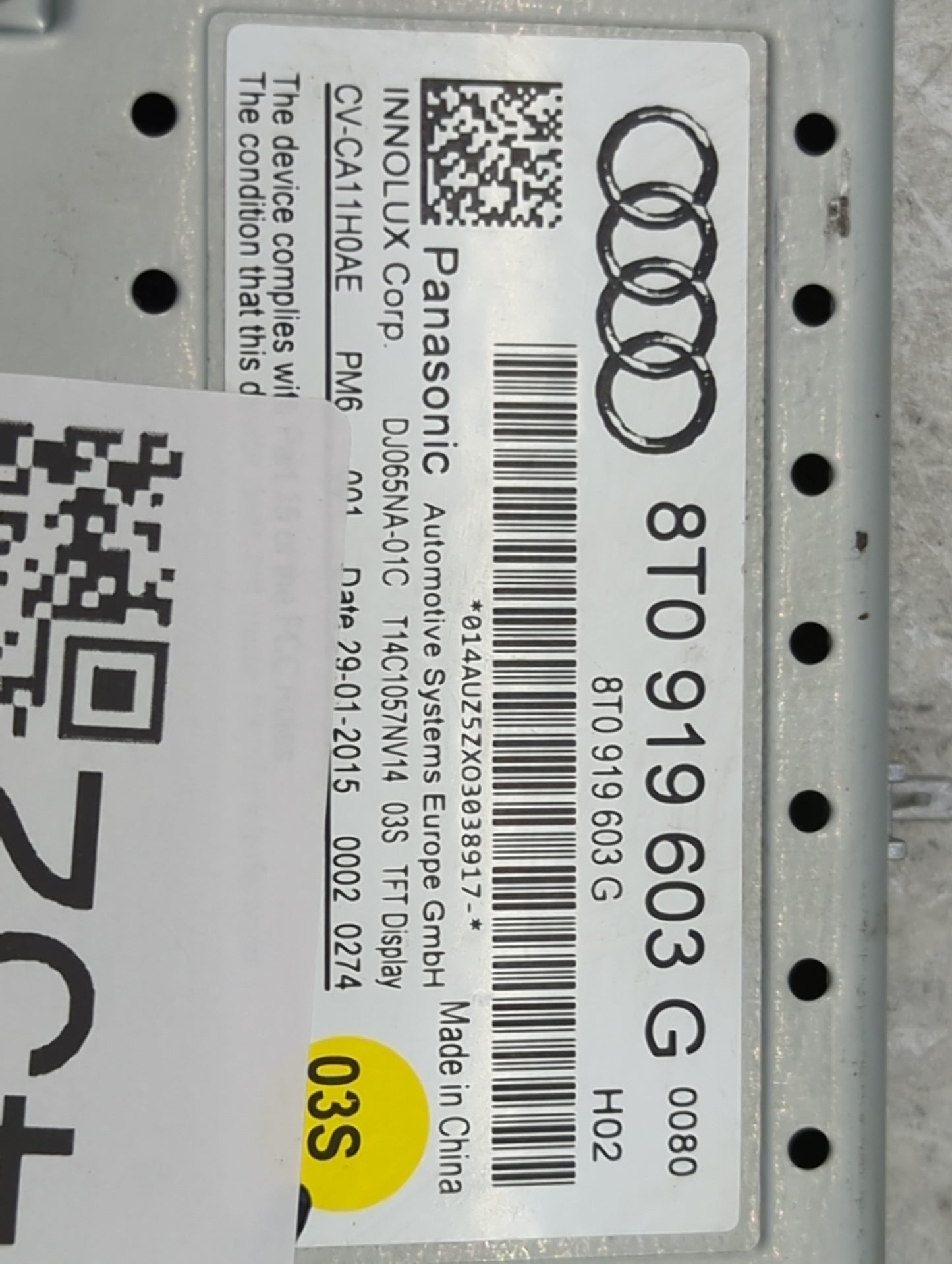 2009-2016 Audi A4 Information Display Screen - Oemusedautoparts1.com