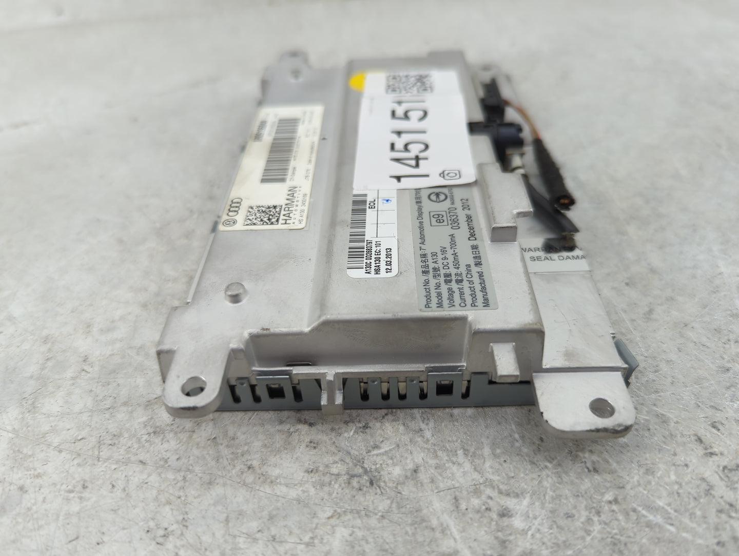2009-2016 Audi A4 Information Display Screen - Oemusedautoparts1.com