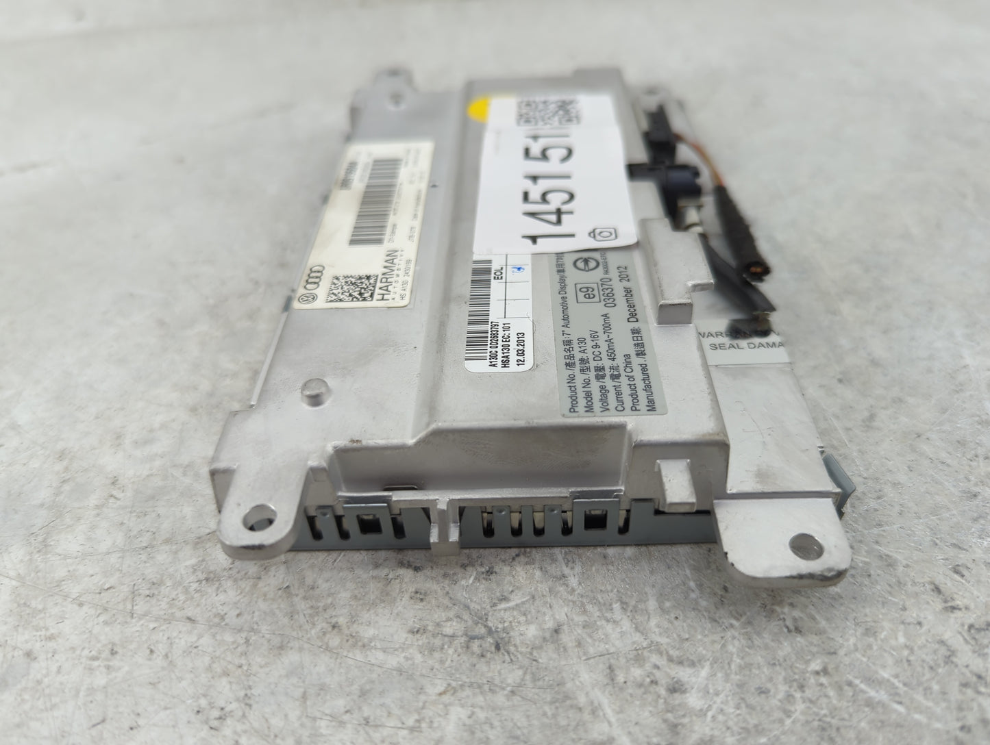 2009-2016 Audi A4 Information Display Screen - Oemusedautoparts1.com