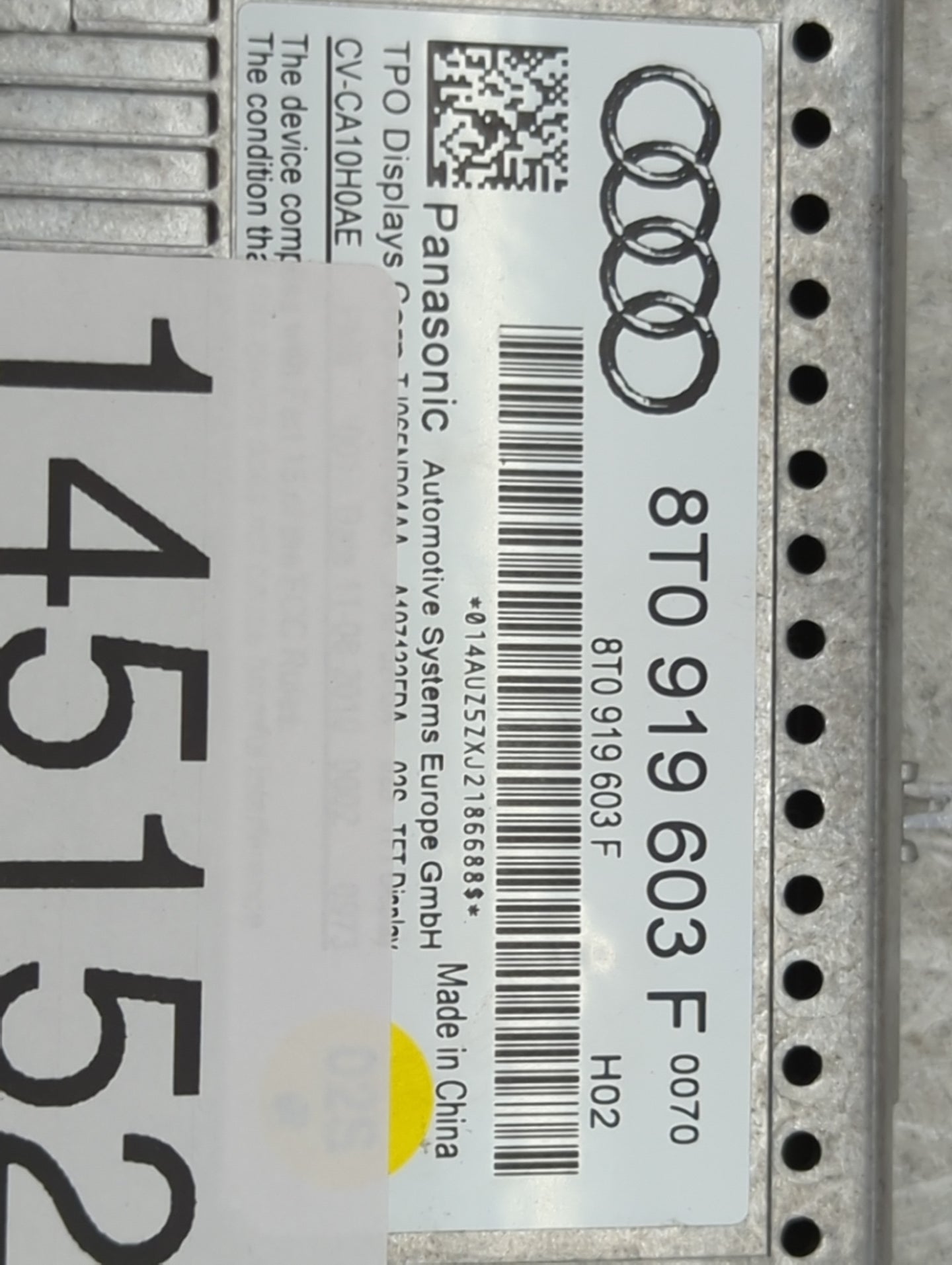 2009-2016 Audi A4 Information Display Screen - Oemusedautoparts1.com