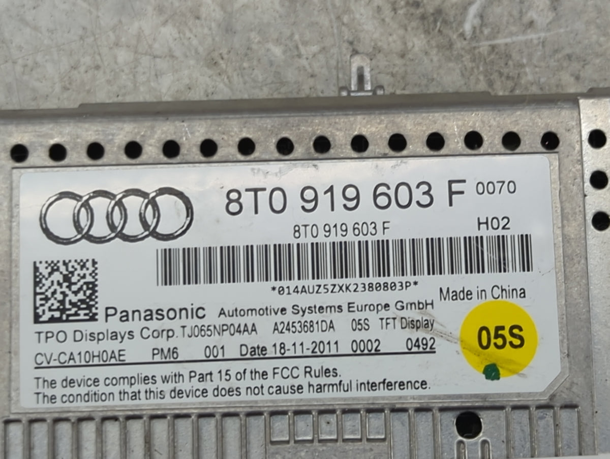 2009-2016 Audi A4 Information Radio Display Screen 1451542 - Oemusedautoparts1.com