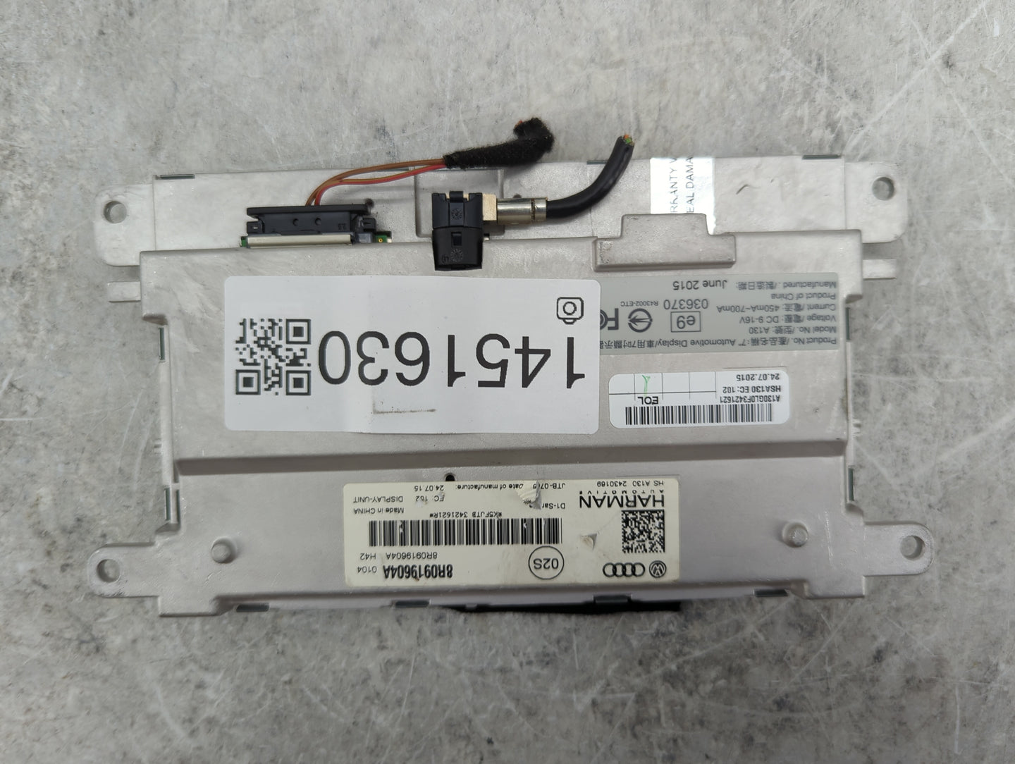 2009-2016 Audi A4 Information Display Screen - Oemusedautoparts1.com
