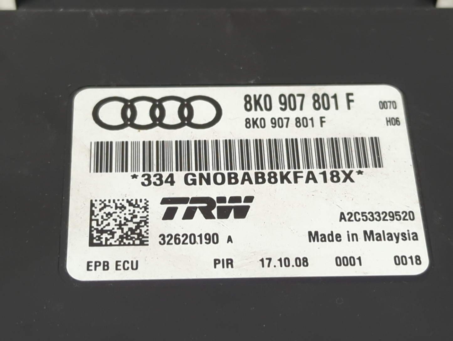 2009-2012 Audi A4 Parking Brake Control Module - Oemusedautoparts1.com