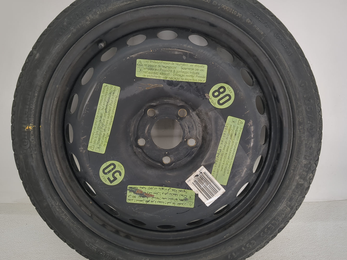 2012 Audi A4 Spare Donut Tire Wheel Rim Oem - Oemusedautoparts1.com