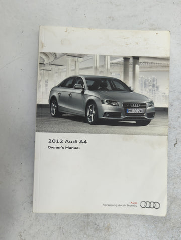 2012 Audi A4 Owners Manual Book Guide P/N:121.561.8K2.23 1215618K223, 112.562.860.21 OEM Used Auto Parts - Oemusedautoparts1