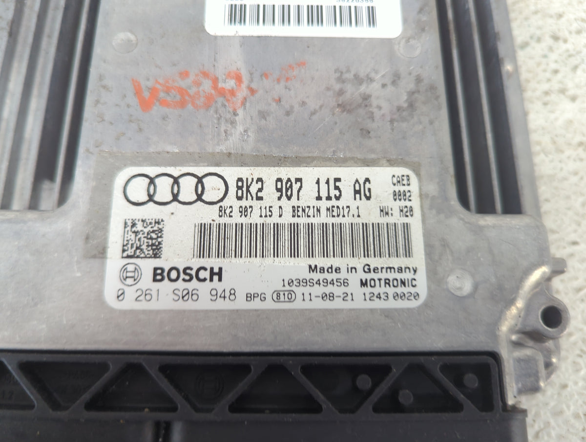 2012 Audi A4 PCM Engine Control Computer ECU ECM PCU OEM P/N:8K2907115AG 0261S06948, 1039S49456 Fits OEM Used Auto Parts - O