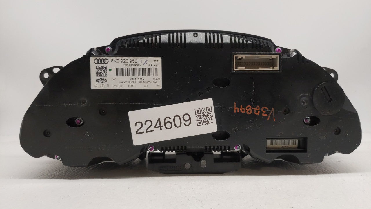 2010-2012 Audi A4 Instrument Cluster Speedometer Gauges P/N:8K0 920 950 H Fits Fits 2010 2011 2012 OEM Used Auto Parts - Oem