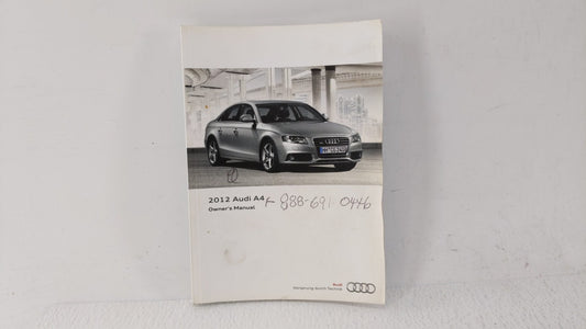 2012 Audi A4 Owners Manual Book Guide OEM Used Auto Parts - Oemusedautoparts1.com