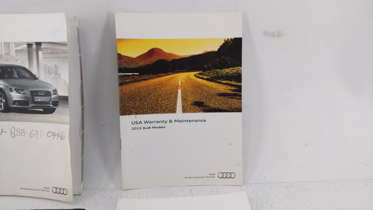 2012 Audi A4 Owners Manual Book Guide OEM Used Auto Parts - Oemusedautoparts1.com