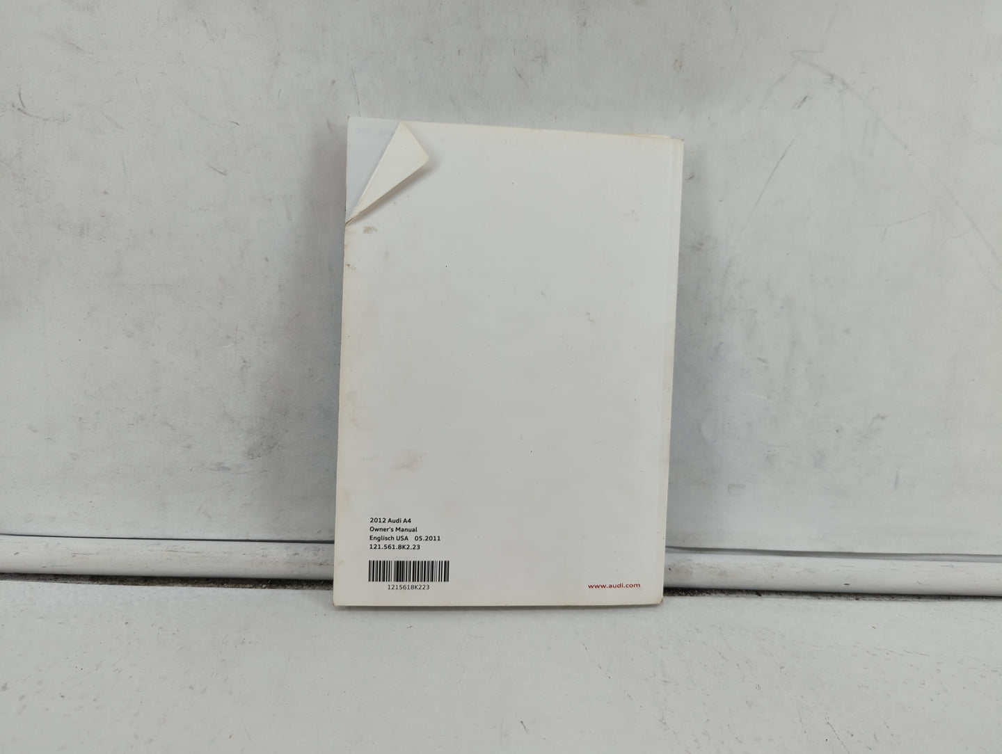 2012 Audi A4 Owners Manual Book Guide OEM Used Auto Parts - Oemusedautoparts1.com