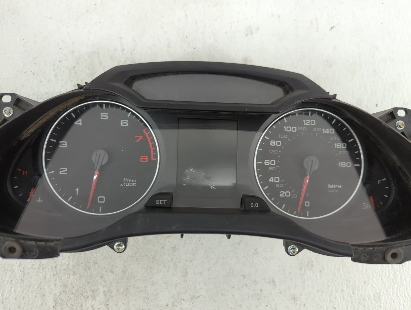 2010-2012 Audi A4 Instrument Cluster Speedometer Gauges P/N:8K0 920 980 M 8K0 920 981 C Fits Fits 2010 2011 2012 OEM Used Au
