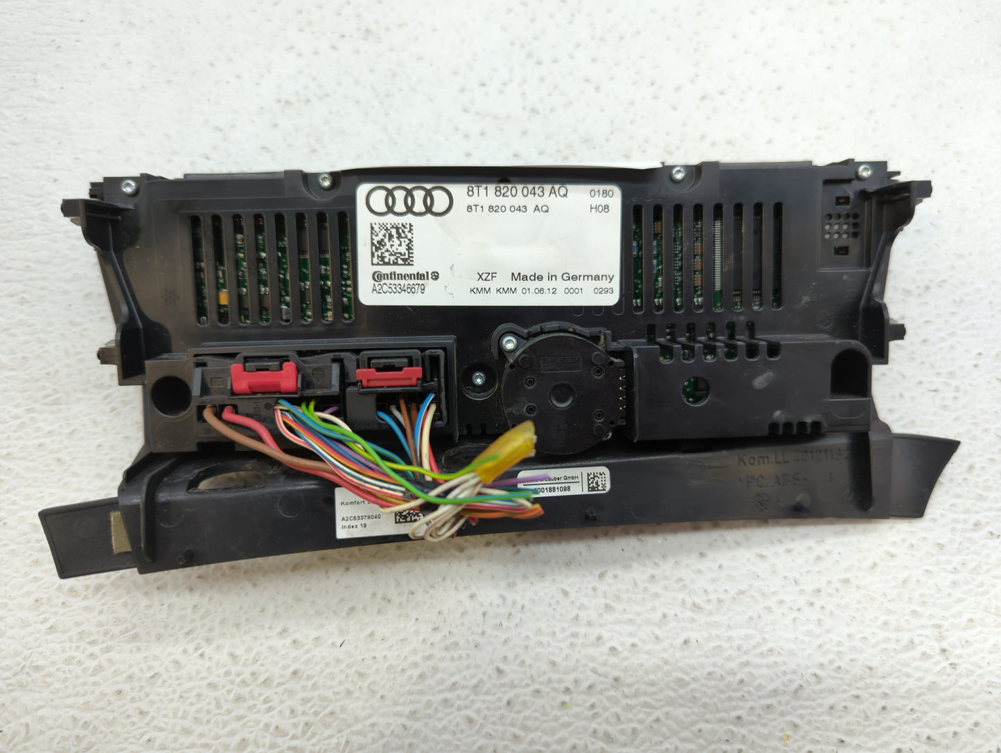 2009-2012 Audi A4 Climate Control Module Temperature AC/Heater Replacement P/N:8T1 820 043 AA 8T1 820 043 AK Fits OEM Used A