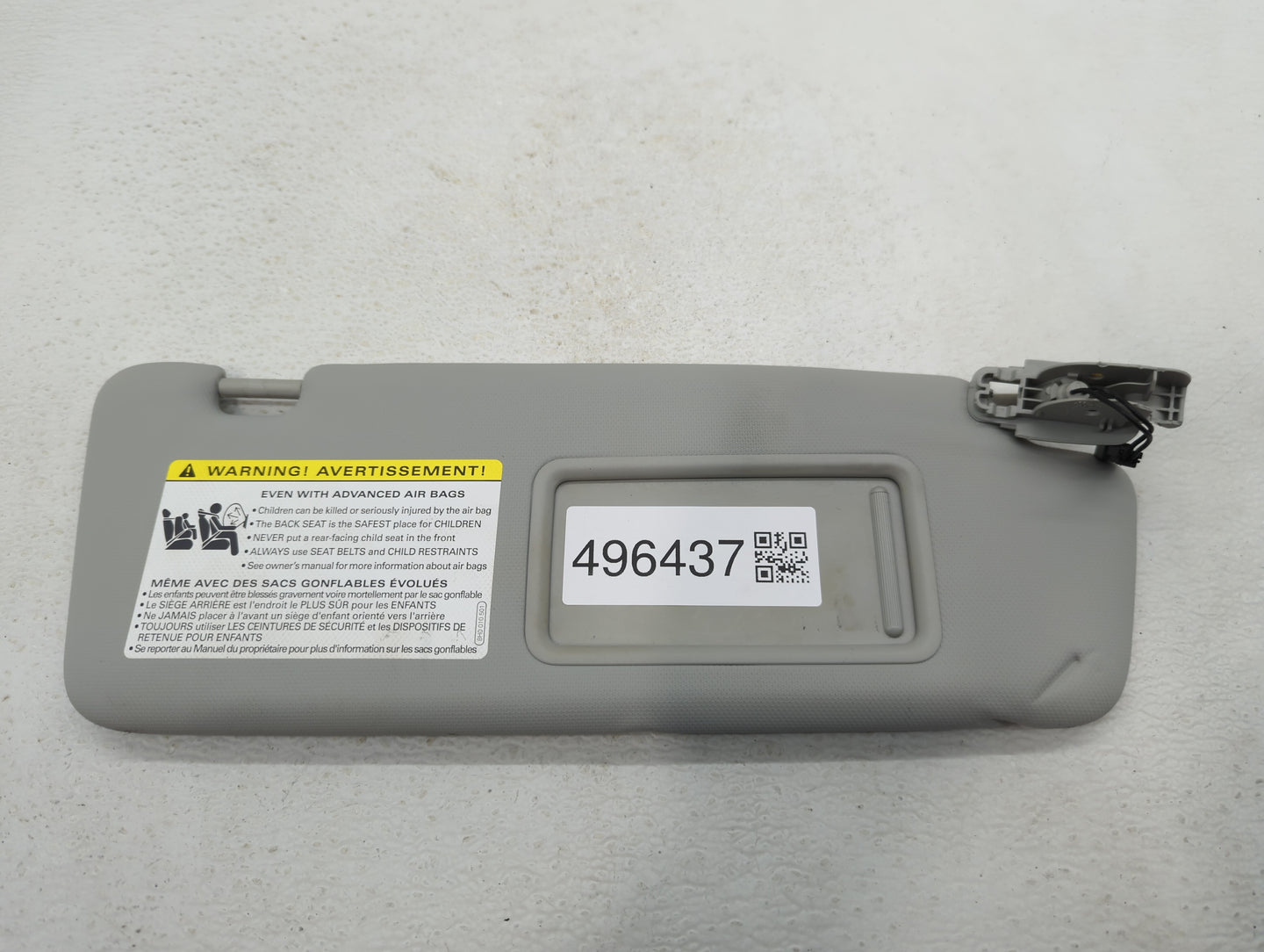 2009-2012 Audi A4 Sun Visor Shade Replacement Passenger Right Mirror Fits Fits 2009 2010 2011 2012 OEM Used Auto Parts - Oem