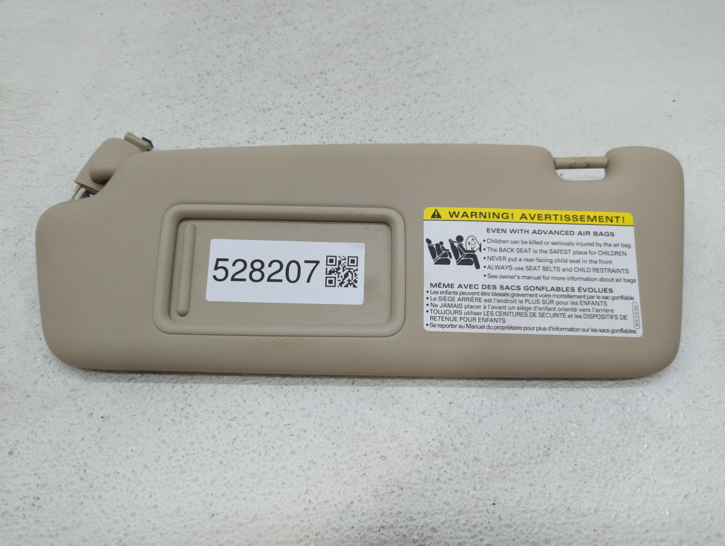 2009-2012 Audi A4 Sun Visor Shade Replacement Driver Left Mirror Fits Fits 2009 2010 2011 2012 OEM Used Auto Parts - Oemused