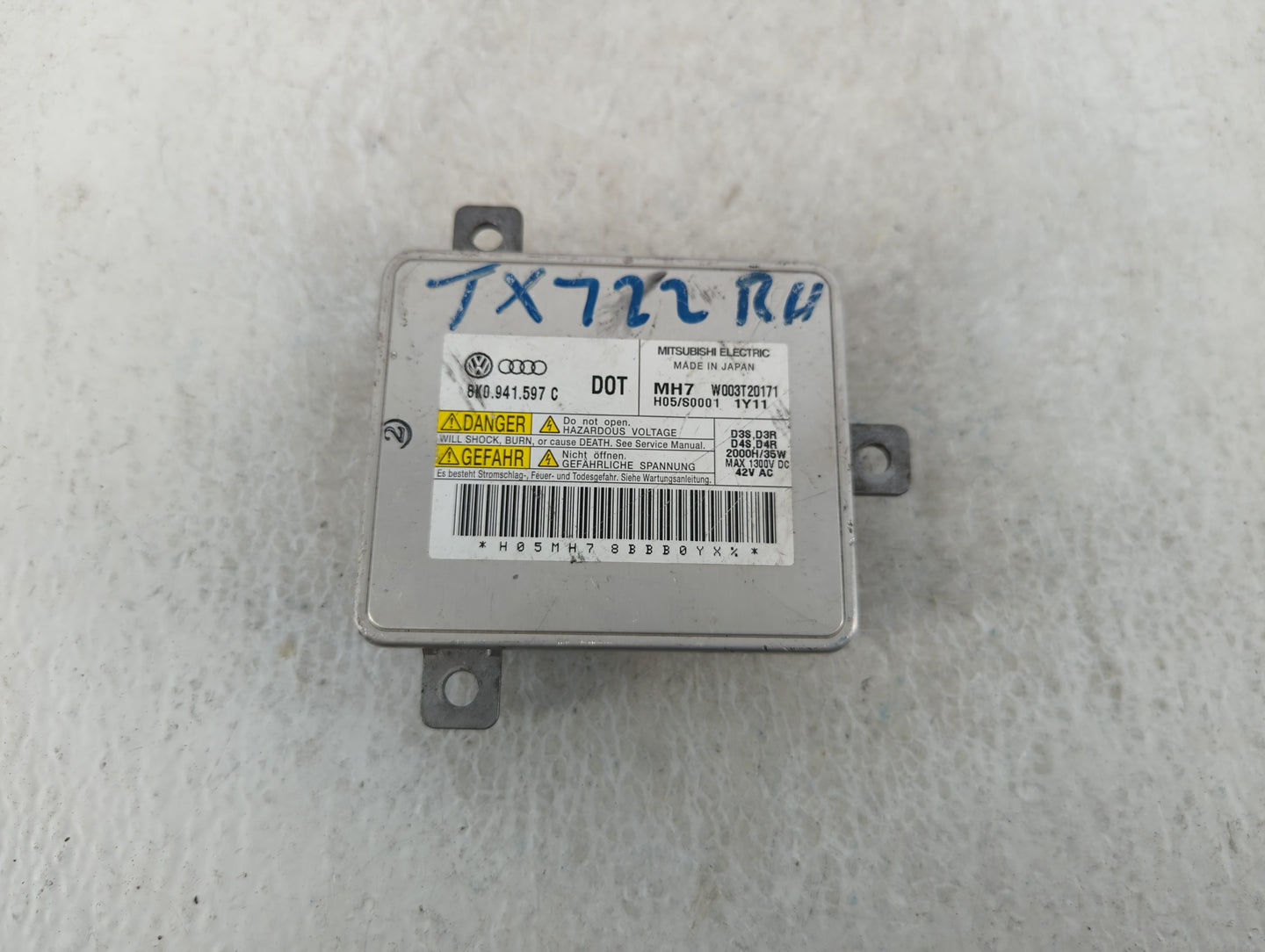 2009-2012 Audi A4 Headlight Ballast Head Light - Oemusedautoparts1.com