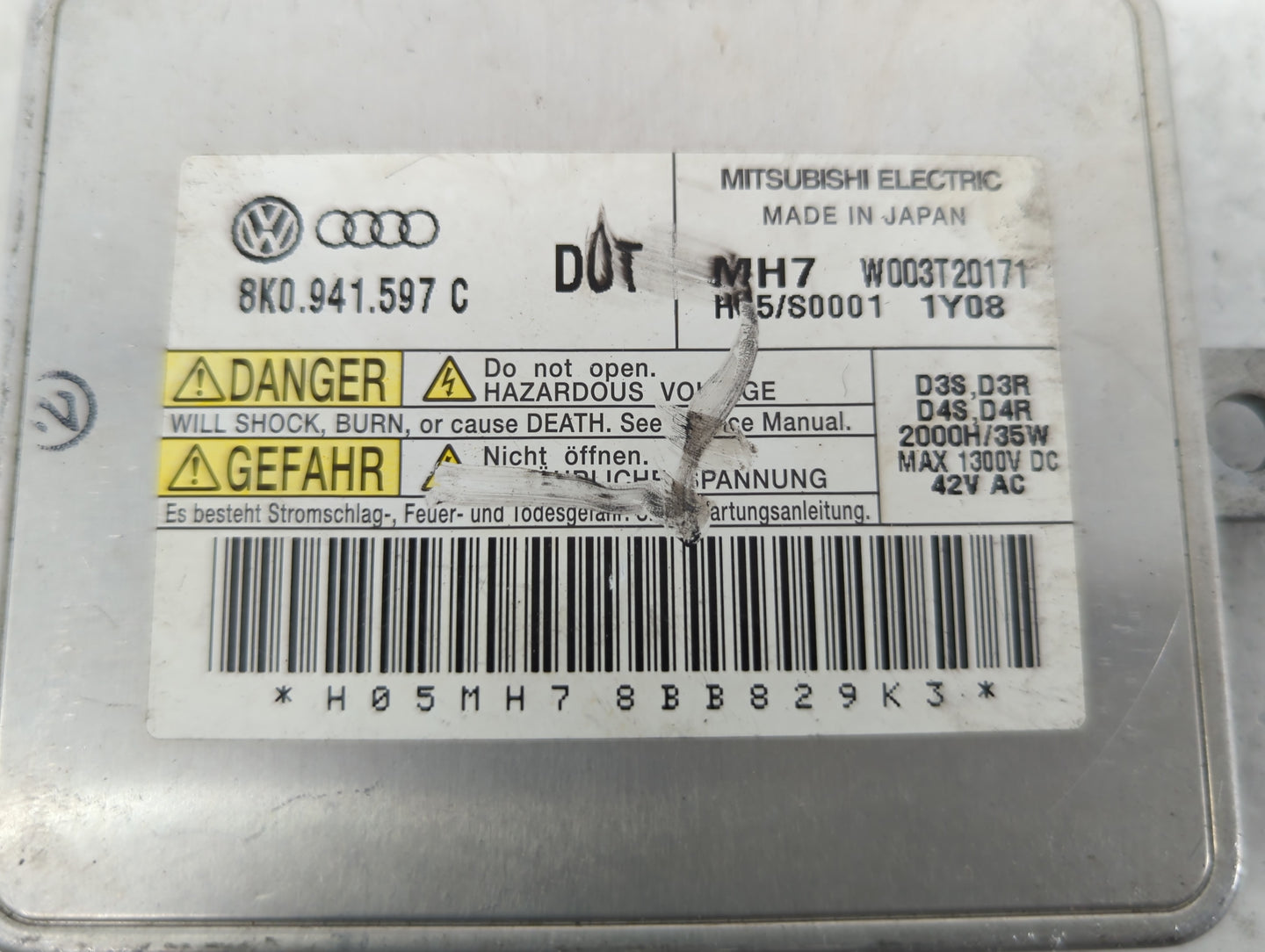2009-2012 Audi A4 Headlight Ballast Head Light - Oemusedautoparts1.com