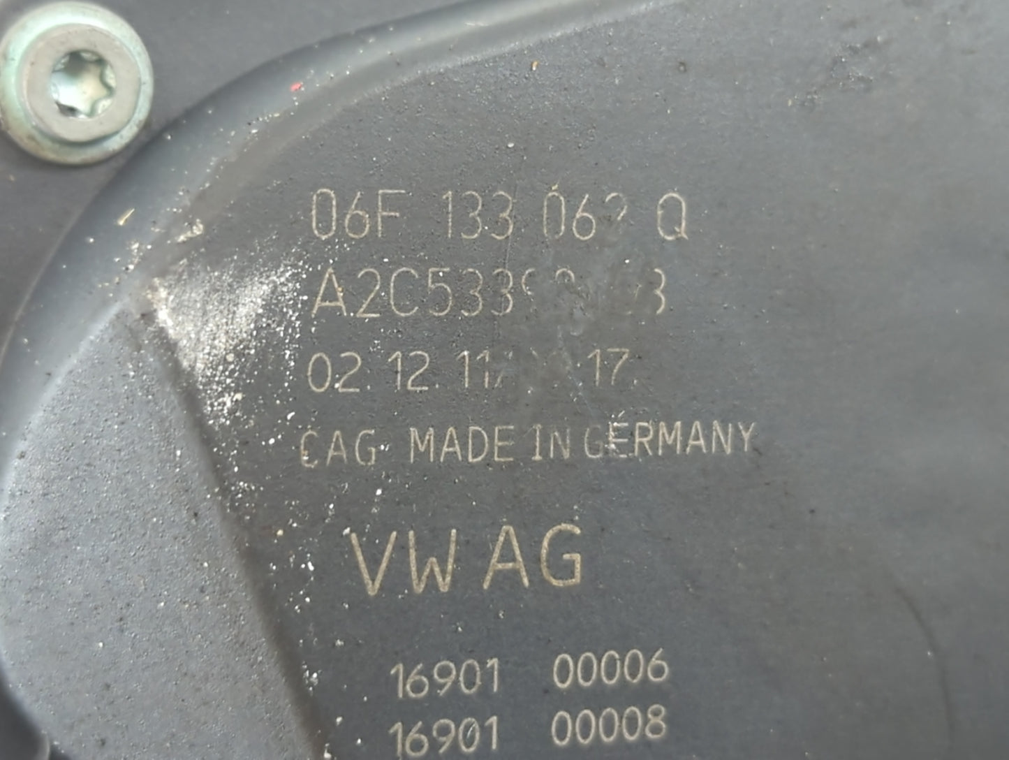 2005-2016 Audi A4 Throttle Body P/N:06F 133 063 Q Fits OEM Used Auto Parts - Oemusedautoparts1.com