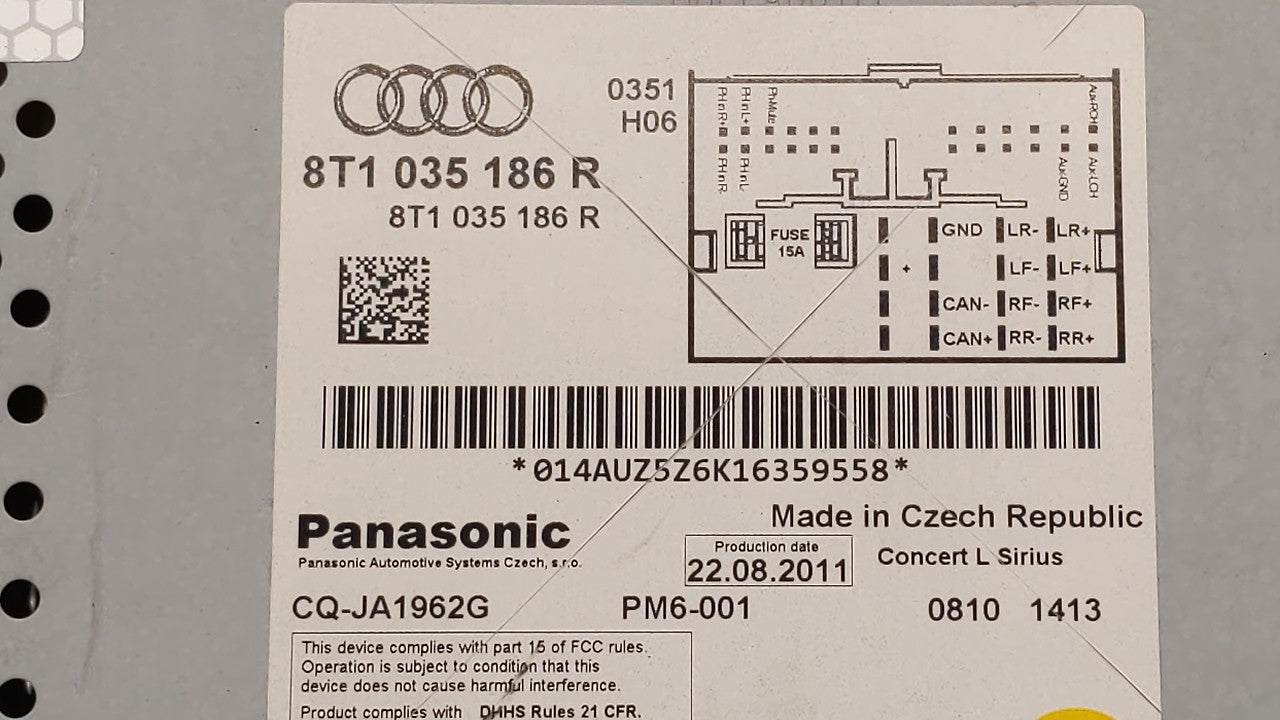 2010-2012 Audi A4 Quattro Am Fm Cd Player Radio Receiver - Oemusedautoparts1.com