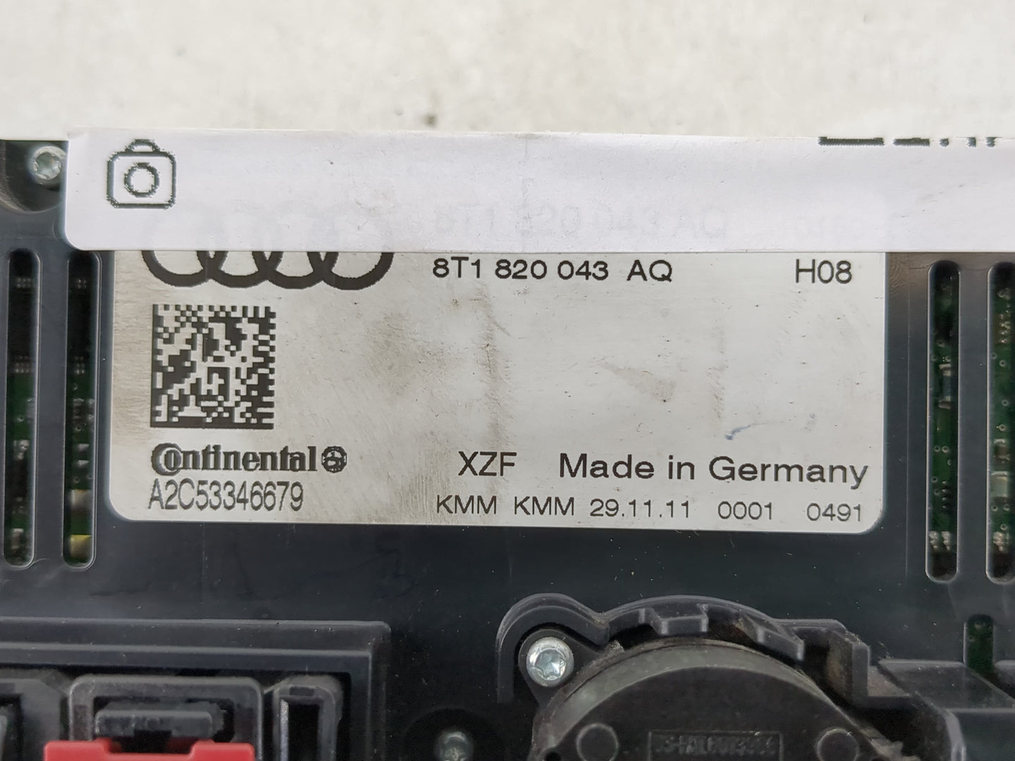 2010-2013 Audi A5 Climate Control Module Temperature AC/Heater Replacement P/N:8T1 820 043 AQ Fits Fits 2009 2010 2011 2012 