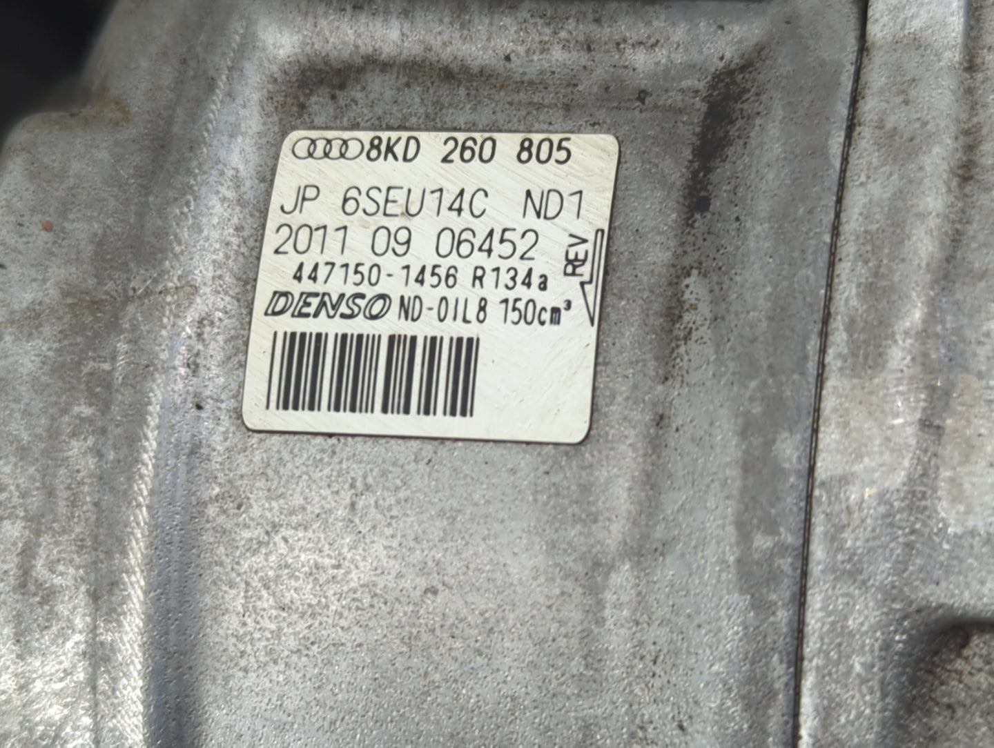 2010-2012 Audi A5 Air Conditioning A/c Ac Compressor Oem - Oemusedautoparts1.com
