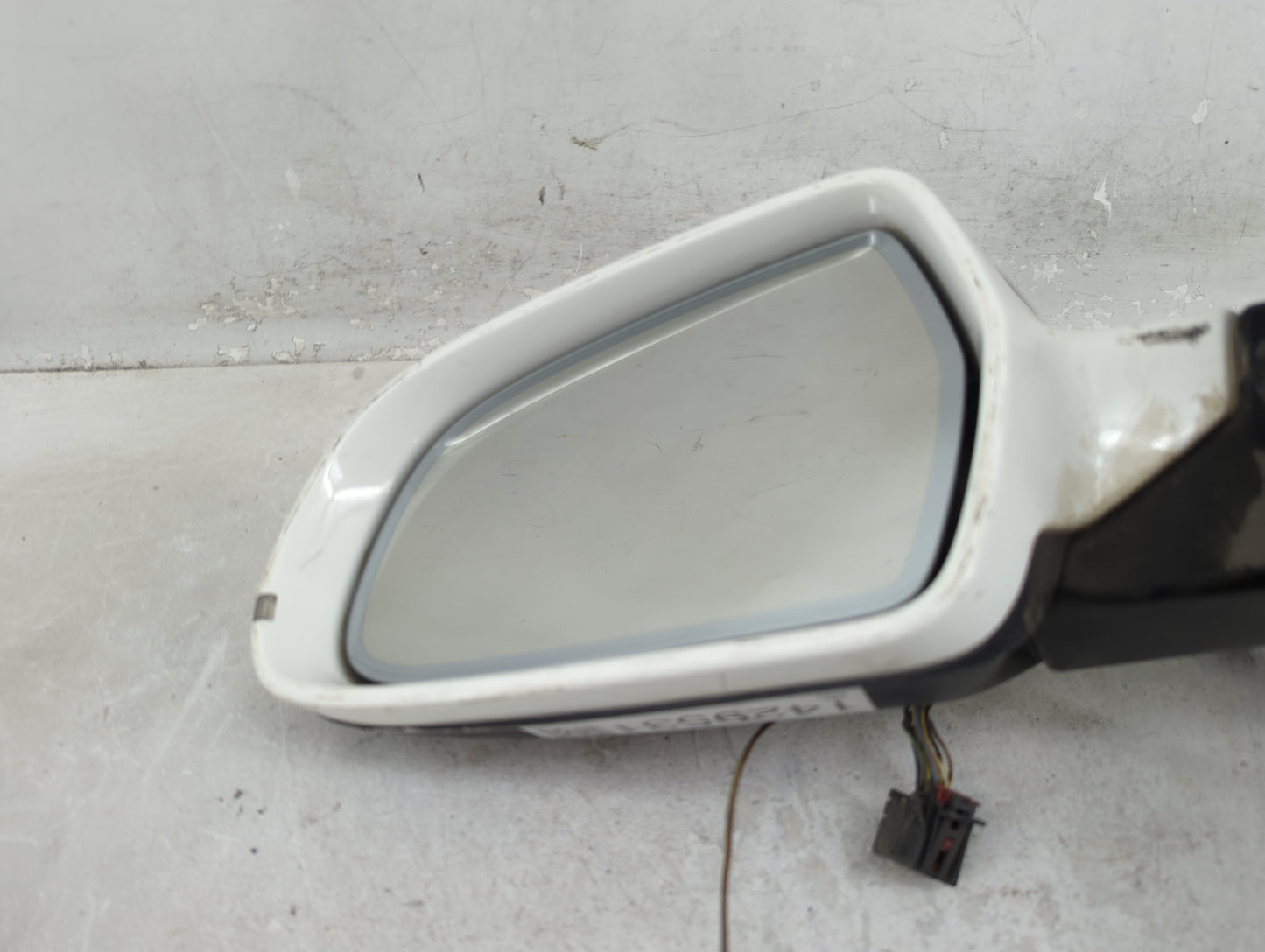 2012 Audi A5 Driver Left Side View Power Door Mirror White - Oemusedautoparts1.com