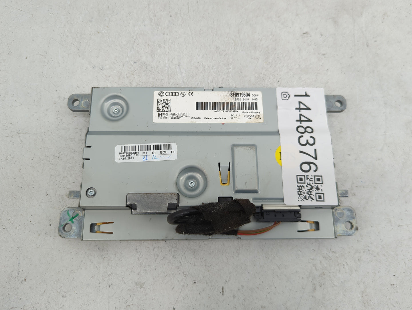 2008-2012 Audi A5 Information Display Screen - Oemusedautoparts1.com