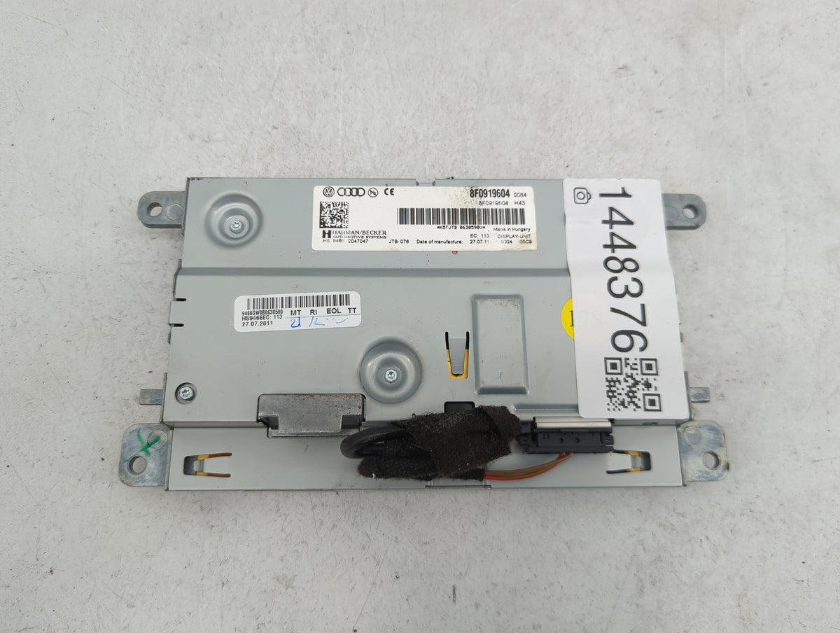 2008-2012 Audi A5 Information Radio Display Screen 1448376 - Oemusedautoparts1.com