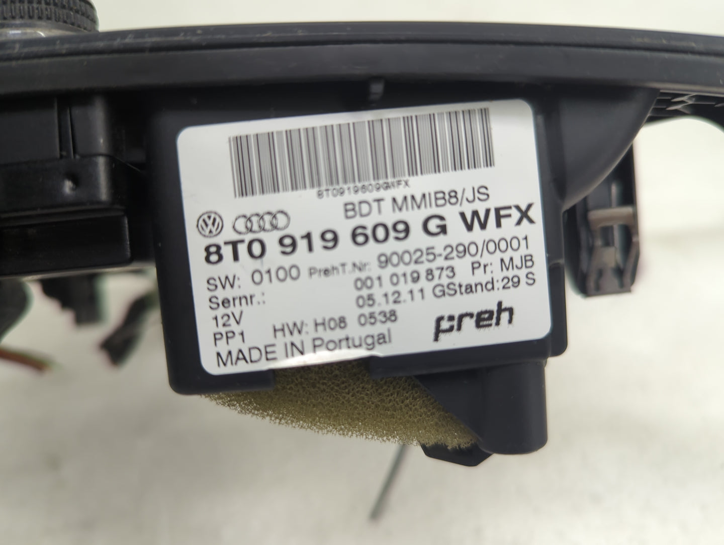 2010-2012 Audi A5 Radio AM FM Cd Player Receiver Replacement P/N:8T0919609G 8T0919609GWFX Fits OEM Used Auto Parts - Oemused