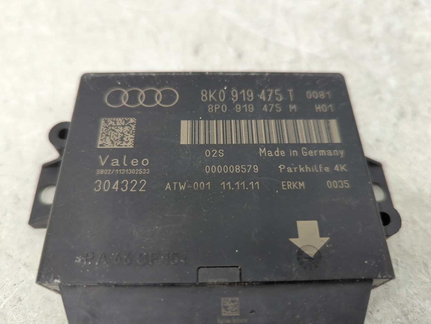 2011-2012 Audi A5 Driver Assist Control Module 8k0919475t|8p0919475m - Oemusedautoparts1.com