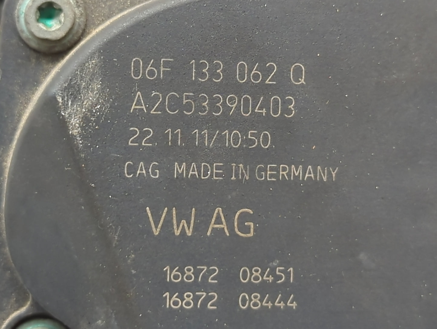 2010-2017 Audi A5 Throttle Body P/N:06F133062Q A2C53390403 Fits OEM Used Auto Parts - Oemusedautoparts1.com
