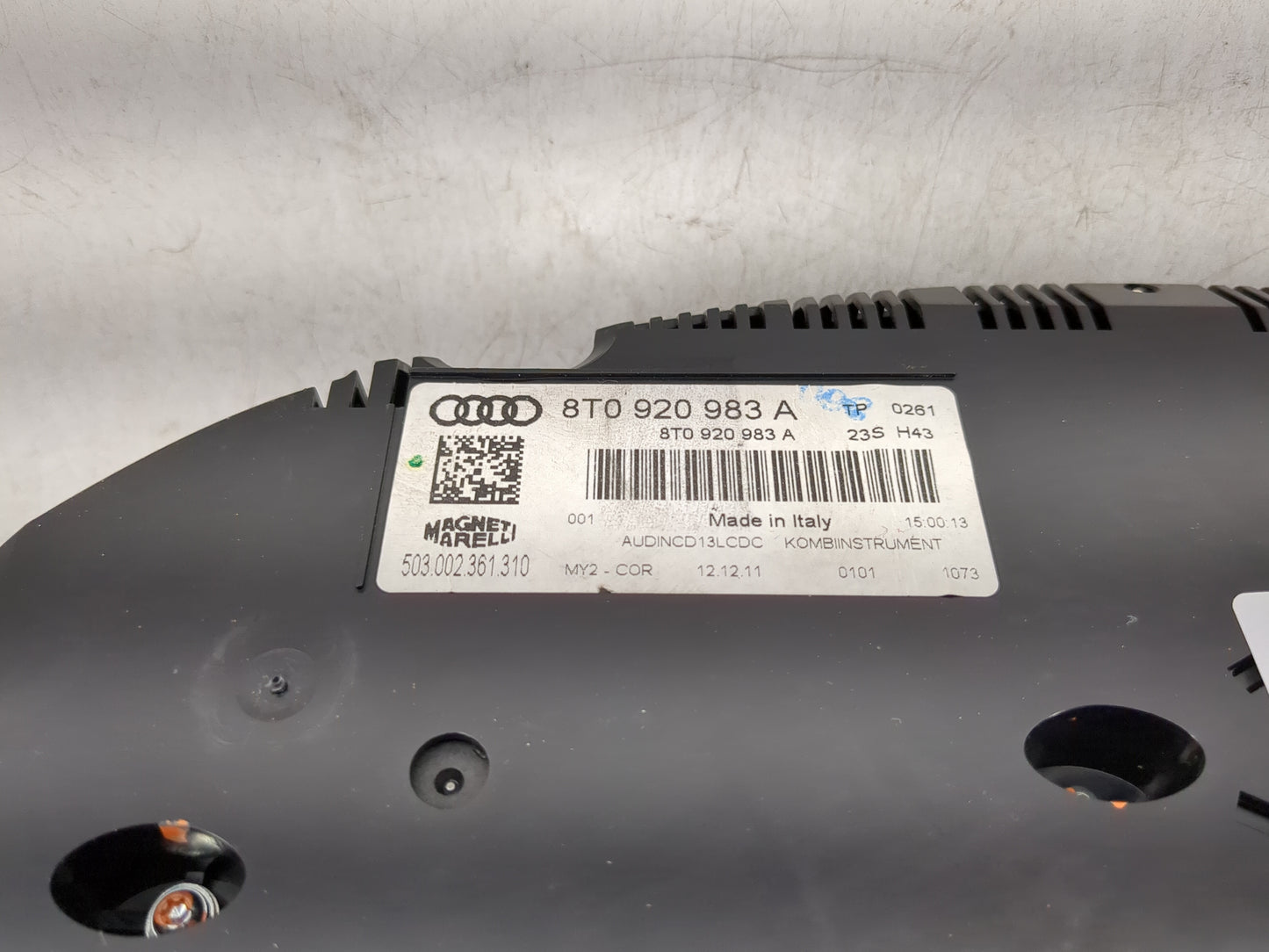 2011-2012 Audi A5 Instrument Cluster Speedometer Gauges P/N:8T0920983A 503002361310 Miles:130K Fits Fits 2011 2012 OEM Used 
