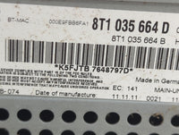 2010-2017 Audi A5 Radio AM FM Cd Player Receiver Replacement P/N:8T1035664D 8T1035664B Fits OEM Used Auto Parts - Oemusedaut