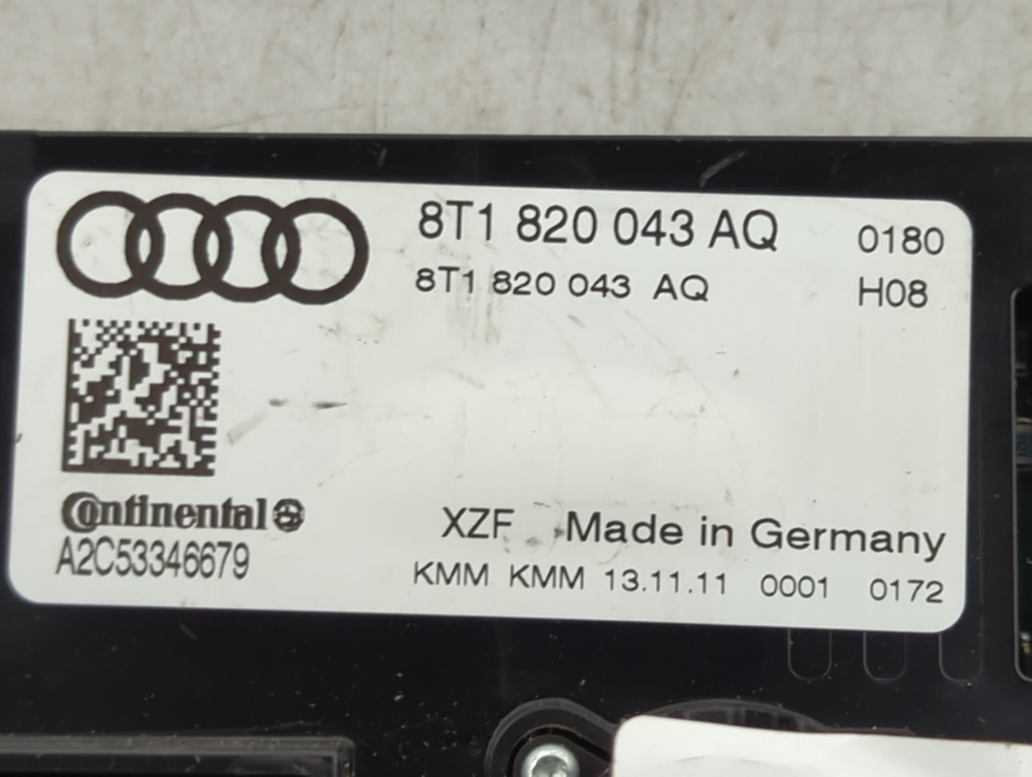 2010-2013 Audi A5 Climate Control Module Temperature AC/Heater Replacement P/N:8T1 820 043 AQ Fits Fits 2009 2010 2011 2012 