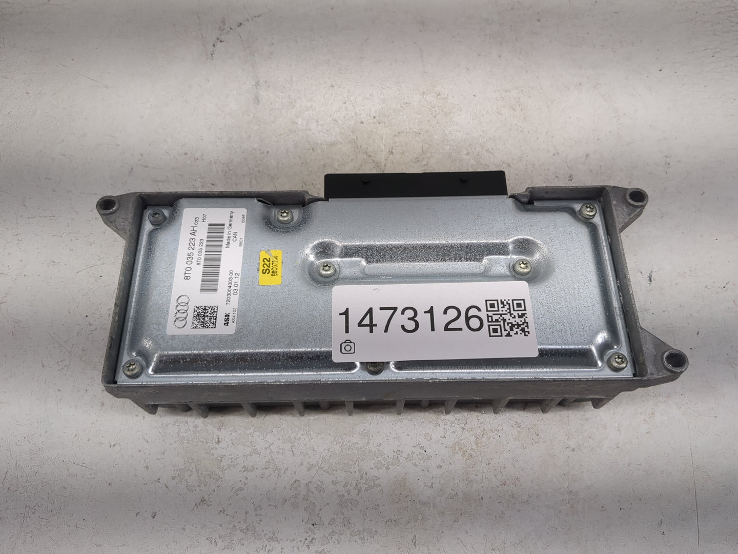 2008-2012 Audi A5 Radio Speaker Amplifier 1473126 - Oemusedautoparts1.com