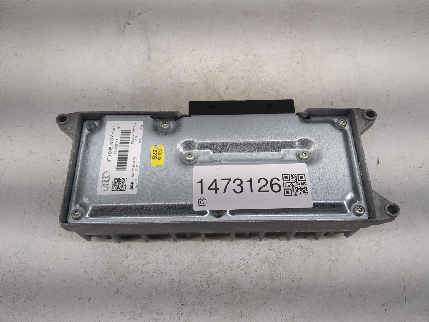 2008-2012 Audi A5 Radio Speaker Amplifier 1473126 - Oemusedautoparts1.com