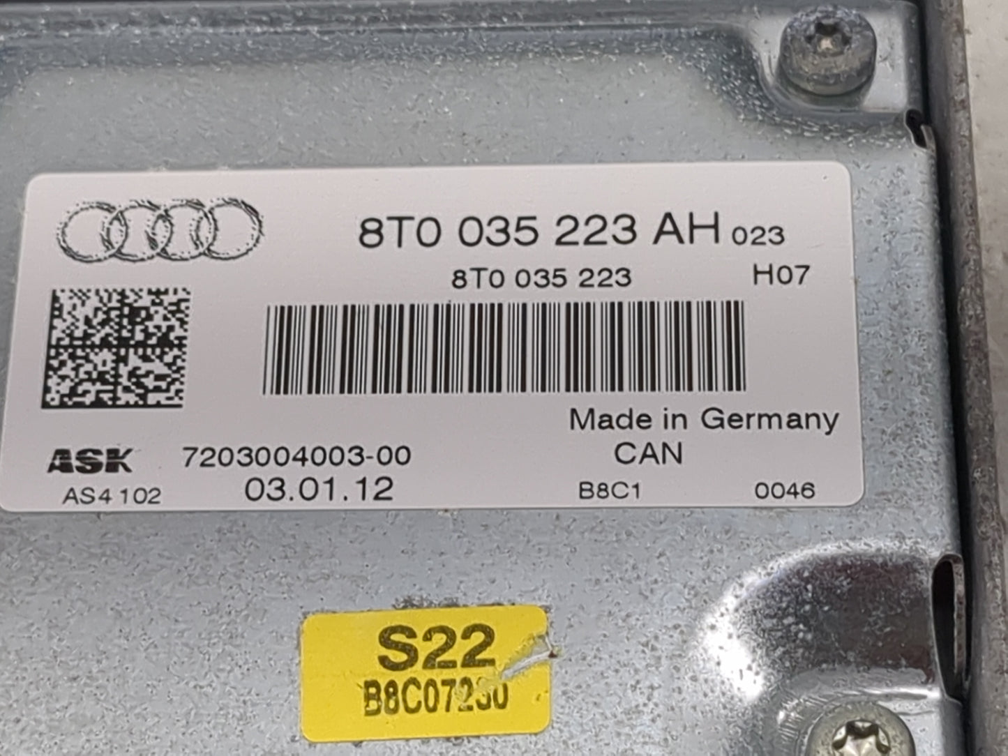 2008-2012 Audi A5 Radio Speaker Amplifier 1473126 - Oemusedautoparts1.com