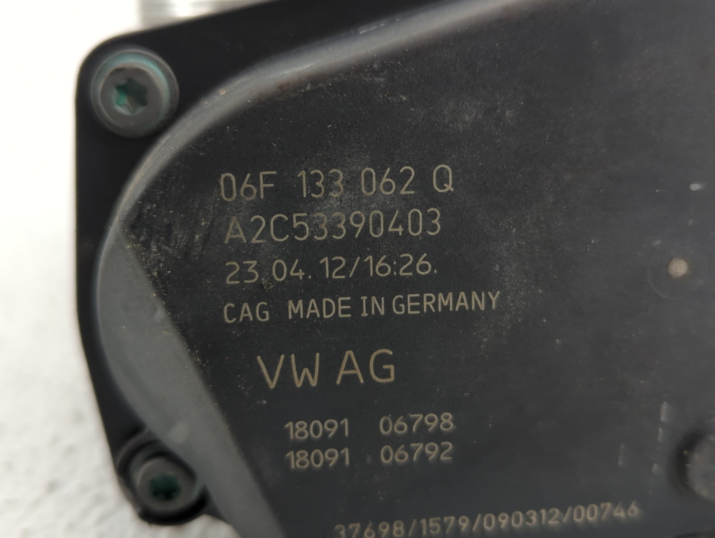 2010-2017 Audi A5 Throttle Body P/N:06F 133 062 T 06F 133 062 Q Fits OEM Used Auto Parts - Oemusedautoparts1.com