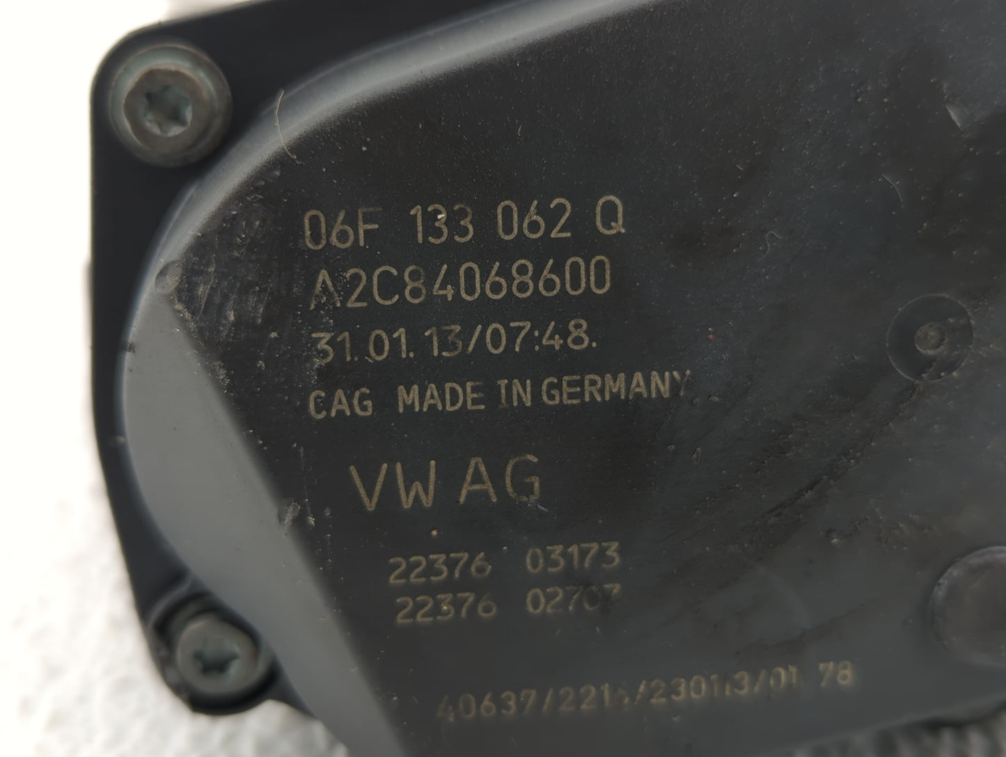 2010-2017 Audi A5 Throttle Body P/N:06F 133 062 T 06F 133 062 Q Fits OEM Used Auto Parts - Oemusedautoparts1.com