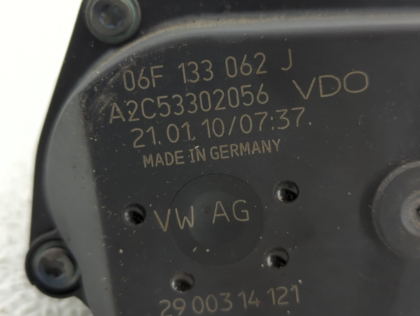 2010-2017 Audi A5 Throttle Body P/N:06F 133 062 T 06F 133 062 Q Fits OEM Used Auto Parts - Oemusedautoparts1.com