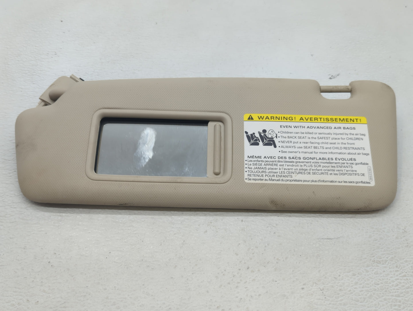 2012-2013 Audi A5 Sun Visor Shade Replacement Driver Left Mirror Fits Fits 2012 2013 OEM Used Auto Parts - Oemusedautoparts1
