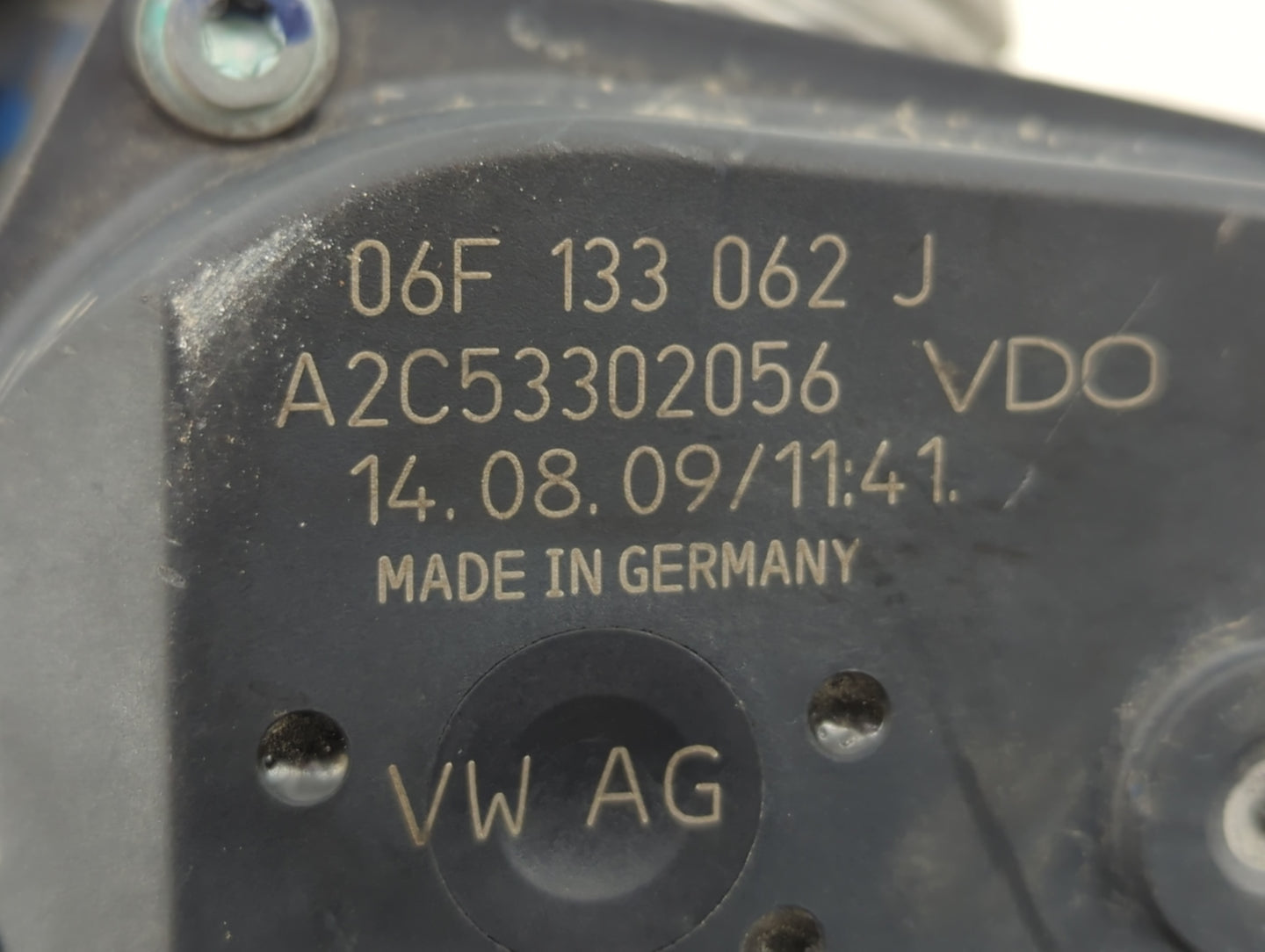 2010-2017 Audi A5 Throttle Body P/N:A2C53390403 06F 133 062 Q Fits OEM Used Auto Parts - Oemusedautoparts1.com