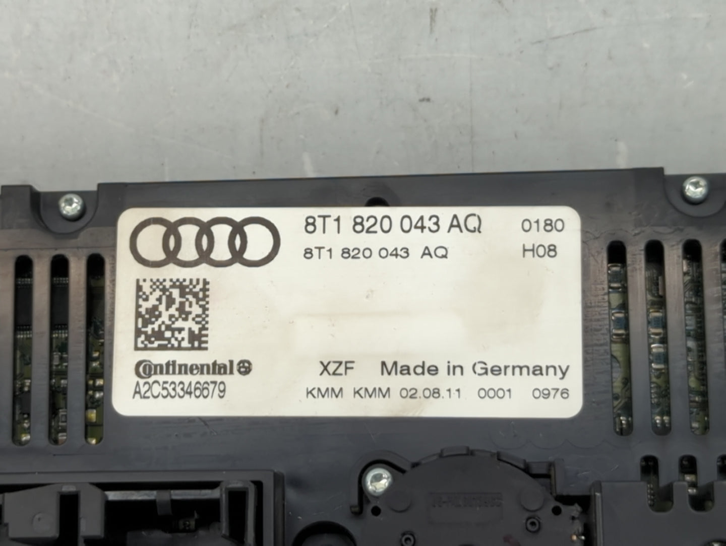 2010-2013 Audi A5 Climate Control Module Temperature AC/Heater Replacement P/N:8T1 820 043 AQ Fits Fits 2009 2010 2011 2012 