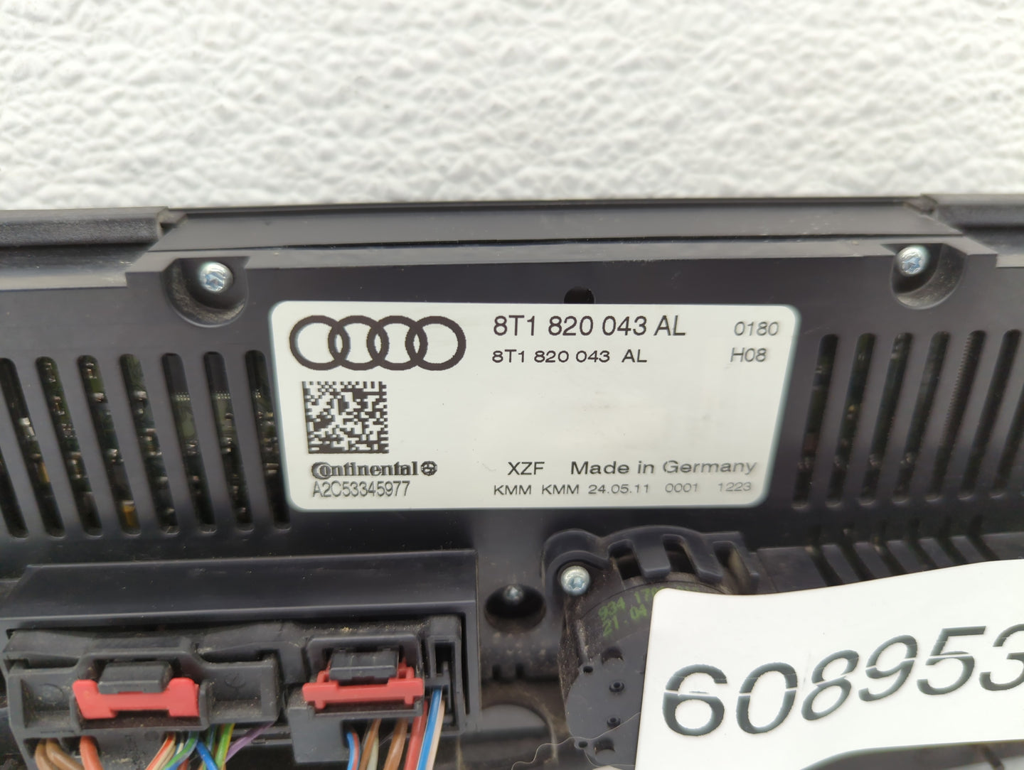 2010-2013 Audi A5 Climate Control Module Temperature AC/Heater Replacement P/N:8T1 820 043 AL Fits Fits 2009 2010 2011 2012 
