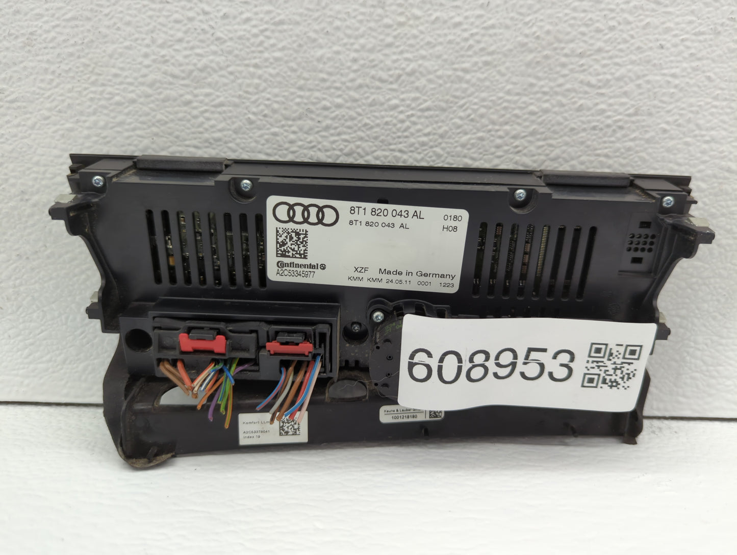 2010-2013 Audi A5 Climate Control Module Temperature AC/Heater Replacement P/N:8T1 820 043 AL Fits Fits 2009 2010 2011 2012 