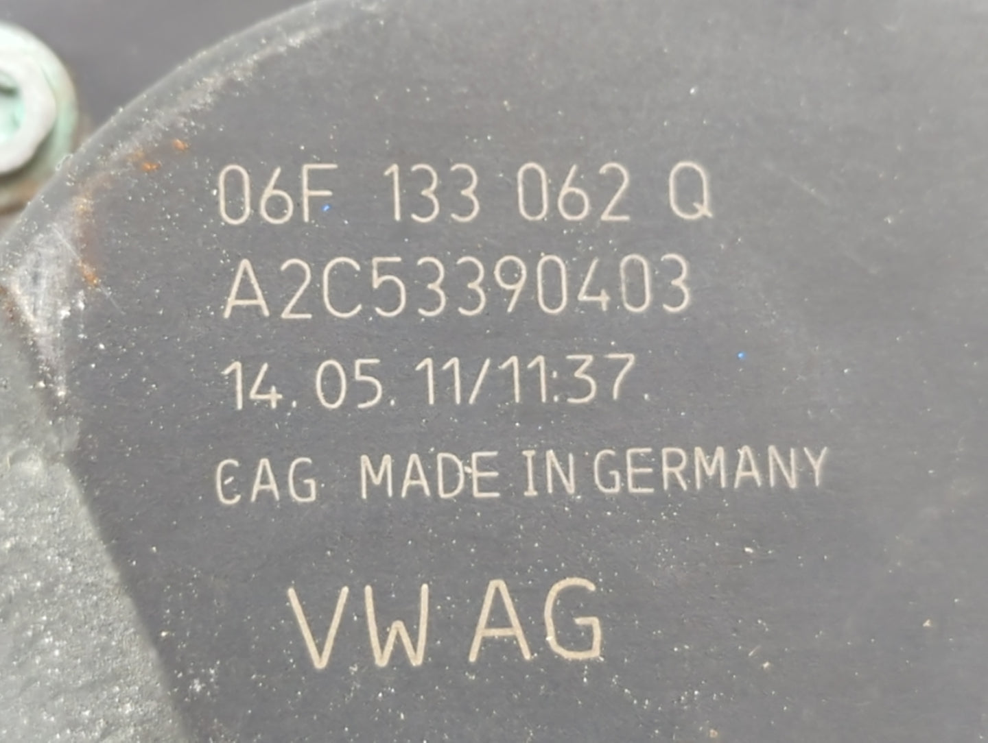 2010-2017 Audi A5 Throttle Body P/N:06F 133 062 T Fits OEM Used Auto Parts - Oemusedautoparts1.com